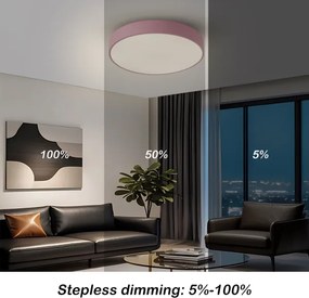 Brilagi - LED dimmelhető mennyezeti lámpatest POOL LED/48W/230V 3000-6000K 40 cm rózsaszín + távirányító