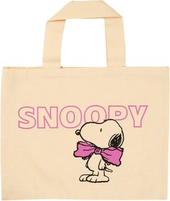 PEANUTS pamut táska 38x50cm ,Snoopy masnival