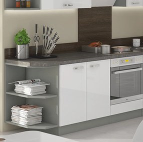 Munkalap, 2,8 cm vastag, Metalic brown szürke