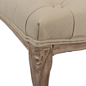 Clayre & Eef kétszemélyes vintage fa ülőpad – barna