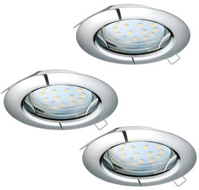 Eglo 94236 - SET 3x LED Beépíthető lámpa PENETO 3xGU10-LED/3W/230V