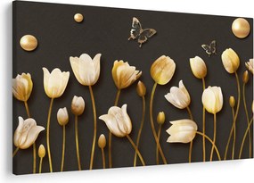 Kép - Tulipánok - absztrakt (90x60 cm)