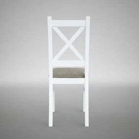 NATE étkezőszék fehér/barna