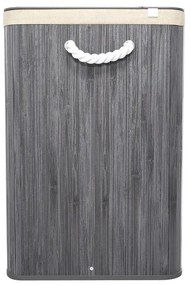 Juskys Curly bambusz kosár 150 L - szürke