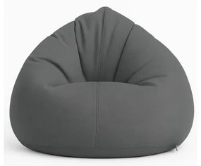 Szürke XL méretű kültéri babzsákfotel