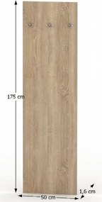 TEMPO ASISTENT 2 NEW 030 akasztós panel, sonoma tölgy