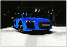 Poszterek 100x70 Kék Audi Audica R8