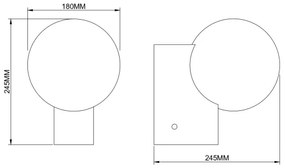 Zuma Line 003064-034741 - NUA fali lámpa 1xE27/25W/230V arany