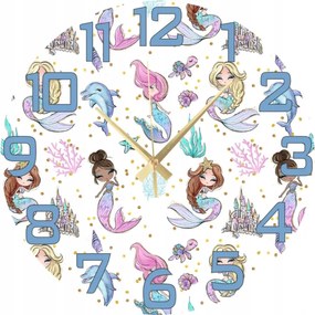 Falióra Gyerekszobába Színes Hableányok és delfinek 45 cm