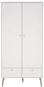 Fehér ruhásszekrény 99x200 cm Bodo – Tvilum