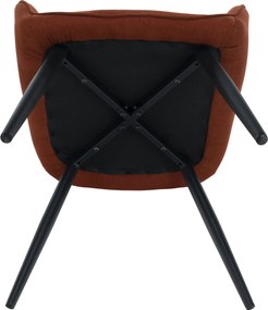 Design fotel, barna/fekete, OSKOR