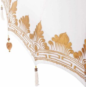 Balinéz Napernyő Krém 180-190 cm Pamut, tömör fa