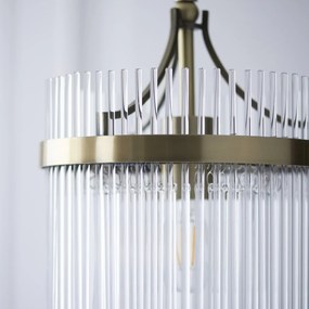 Endon modern függeszték marietta antik sárgaréz átlátszó end112572