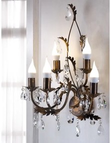 ONLI - Fali lámpa TERESA 5xE14/6W/230V bronz