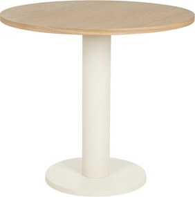 Kerek étkezőasztal tölgyfa dekoros asztallappal ø 80 cm Sool – noo.ma