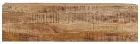 tömör nyers mangófa és vas tálalóasztal 110 x 30 x 75 cm