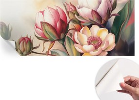 Öntapadós tapéta Divatos 3D fali ragasztóval Virágcsokor 250x104 cm