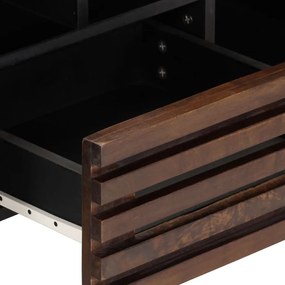 barna tömör mangófa TV-szekrény 100 x 34 x 46 cm