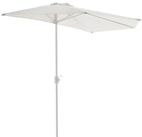 GARTHEN Félköríves kerti napernyő fehér 270 cm