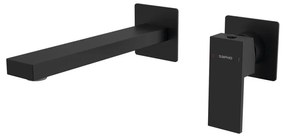 Sapho - Mosdócsap rejtett beépítéshez CUBEMIX matt fekete