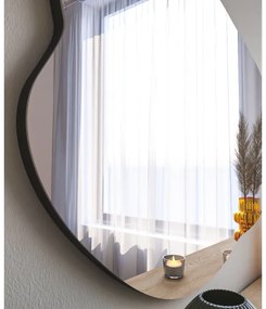 Fali tükör OHHO 85x60 cm fekete