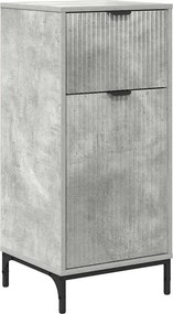 vidaXL Fürdőszoba Székény Beton Szürke 39,5 x 36 x 88 cm Faanyag & Fém