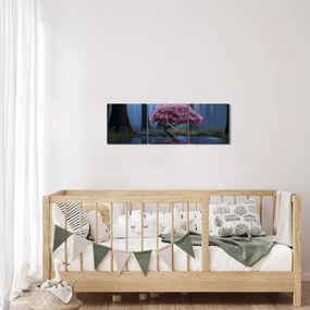 Kép - Varázslatos éjszaka (órával) (90x30 cm)