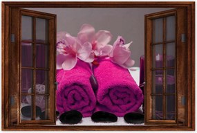 Poszterek 60x40 Őrült törölköző Fukszia