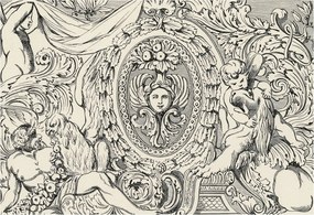 Fotótapéta Flizelin Design Divatos gazdagság díszek 152x104 Ragasztó