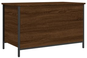 barna tölgyszínű szerelt fa tárolópad 80 x 42,5 x 50 cm
