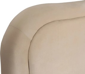 ŁÓŻKO 160x200 HAGA Kremowe Welurowe Z Pojemnikiem