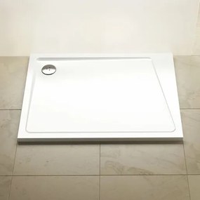 Zuhanytálca négyszögletes Ravak 100x80 cm öntött márvány fehér XA05A40101P