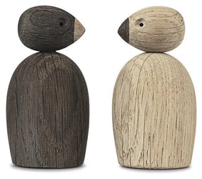 Bojesen Denmark Pair of Sparrows 2 db dekorációs figura tömör tölgyfából - Kay