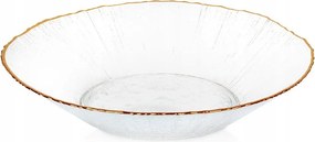 Arany üveg salátatál üveg saláták ételek gyümölcsök 0,5L