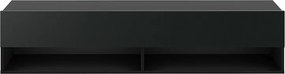 DERBY TV állvány 140 1 ajtós, fekete/fekete matt