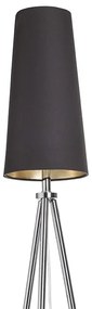 RENDL R11468 CONNY lámpabúra, asztali/állólámpa búrák Polycotton fekete/arany fólia