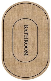 Barna fürdőszobai kilépő 60x90 cm Jute Look – Mila Home