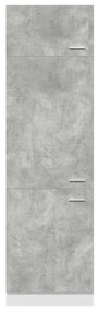 betonszürke forgácslap szekrény hűtőhöz 60 x 57 x 207 cm