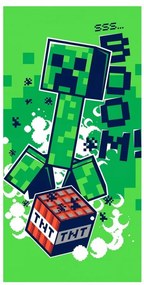 Minecraft fürdőlepedő, strand törölköző Boom 70*140cm