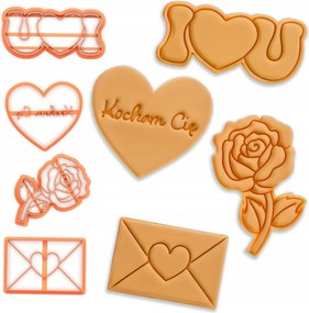 Prémium Valentin Napi Süteménylyukasztó Formák Valentin napi Készlet 4