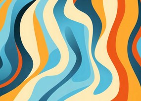 Poszter 70x50cm Táncoló hullámok