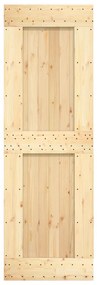 tömör fenyőfa tolóajtó fémszerelékszettel 70 x 210 cm