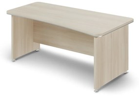 TopOffice ergonomikus asztal 180 x 94,8 cm, jobb, világos akác