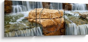 A vízesés képe (órával) (90x30 cm)