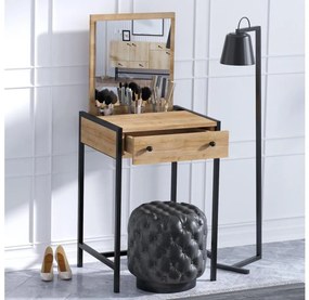 Toaletní stolek MARY 128x50 cm barna/fekete