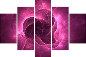 Modern rózsaszín absztrakció képe (150x105 cm)