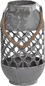 Áttört Gyertyatartó Lampion Fém Szürke Clayre &amp; Eef Lámpás