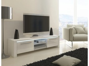 HELIX Tv szekrény fehér/fehér fényes