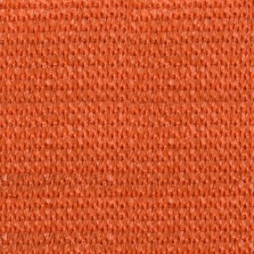 narancssárga trapéz alakú HDPE napvitorla 160 g/m² 3/4 x 2 m