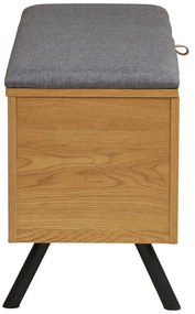 Natúr színű tárolóláda tölgyfa dekorral 92x48x33 cm Barco – House Nordic